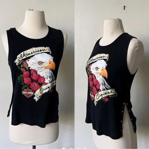 Vintage Y2K Harley-Davidson Women’s Crop Top